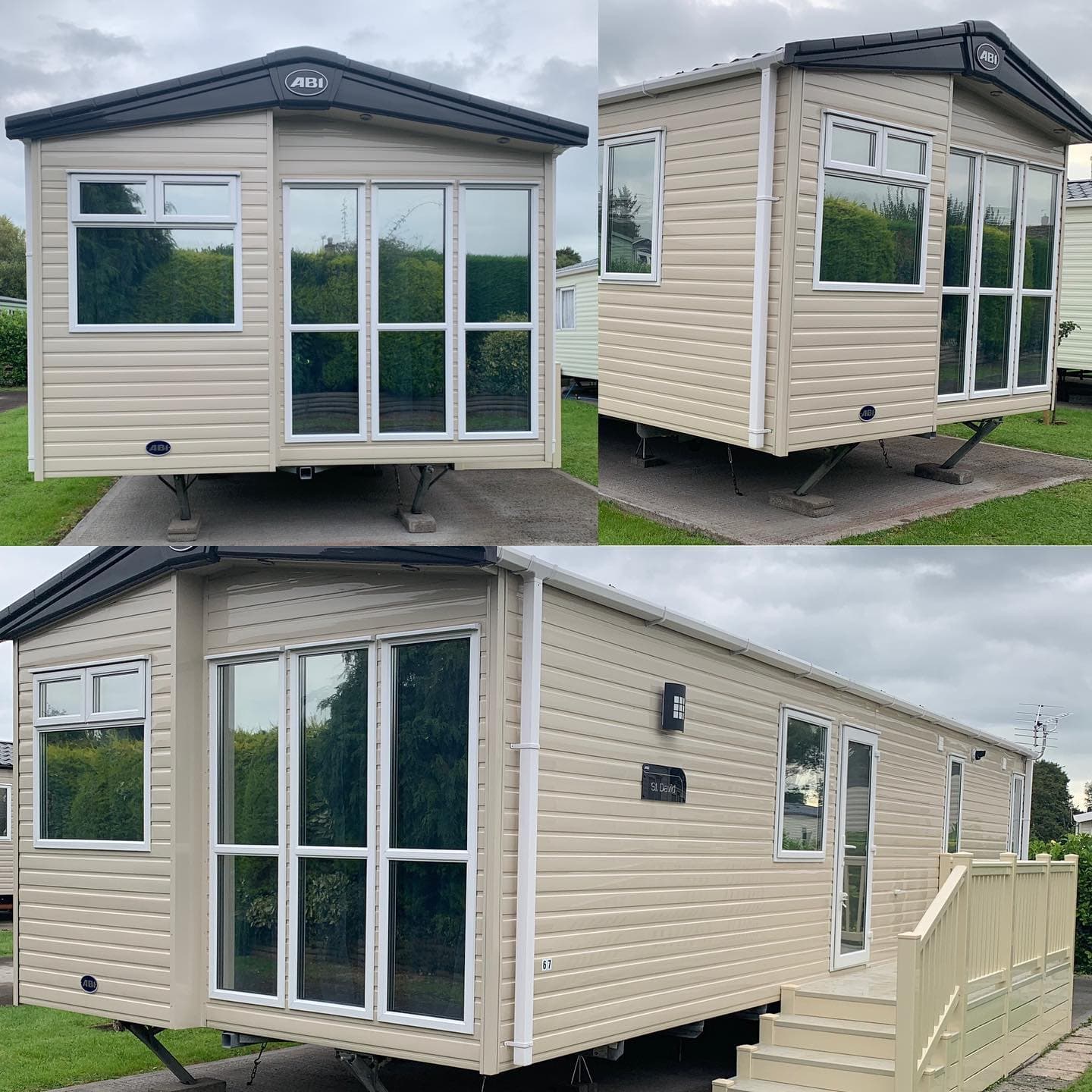 holiday home with tinted windows